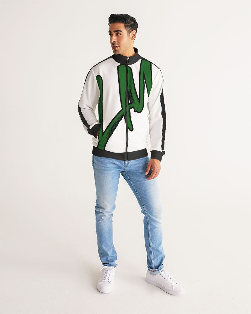 MONEY MESHAN Men's Stripe-Sleeve Track Jacket