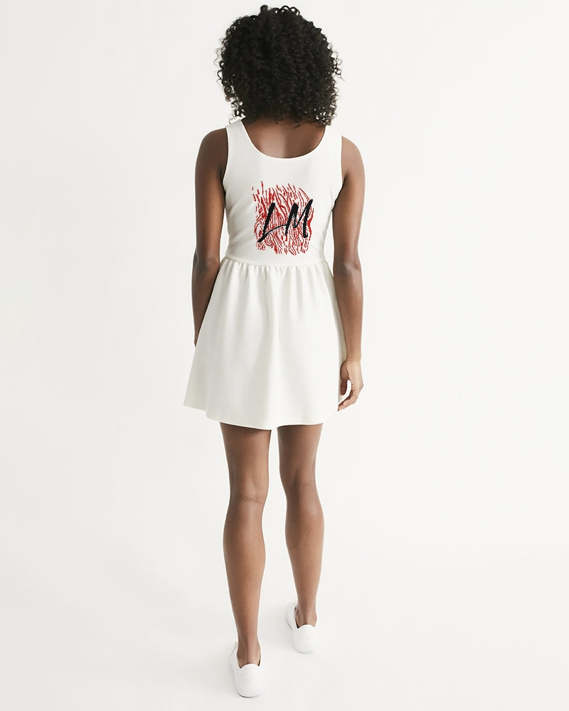 LEXXI WILD SIDE Women's Scoop Neck Skater Dress
