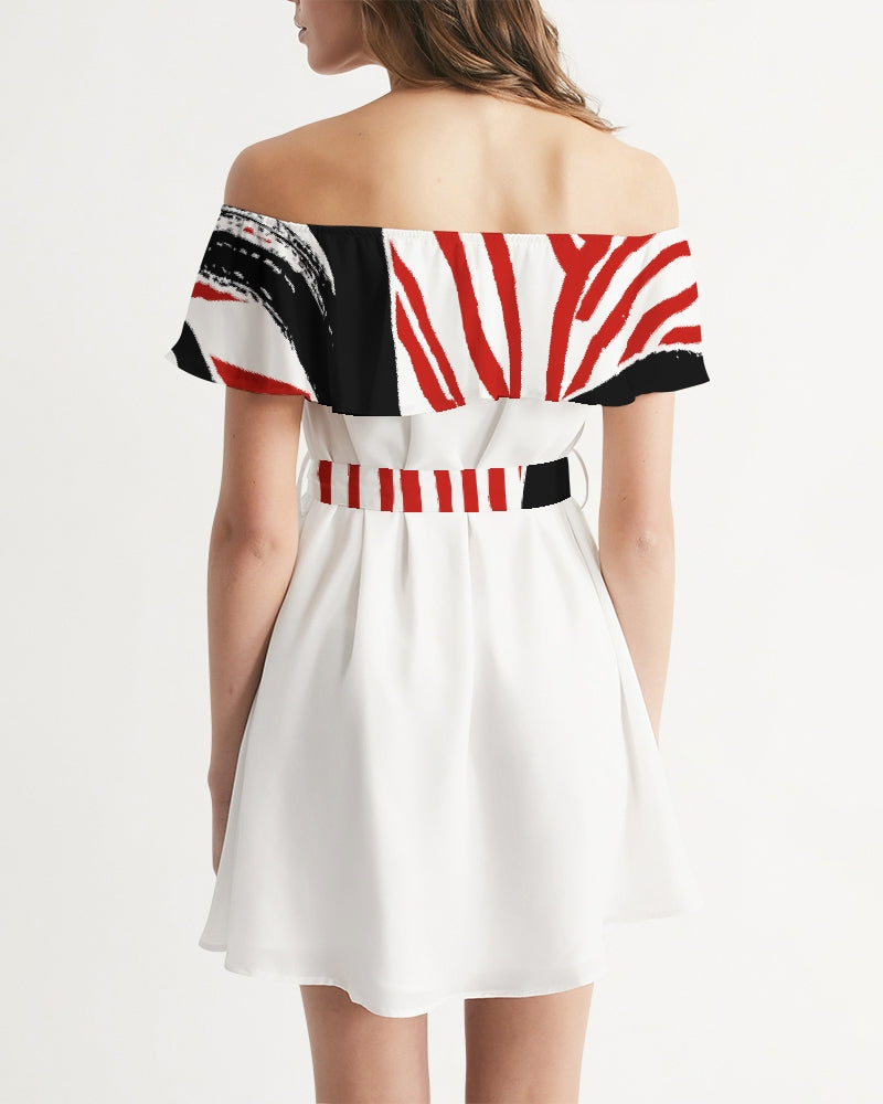 LEXXI WILD SIDE Women's Off-Shoulder Dress